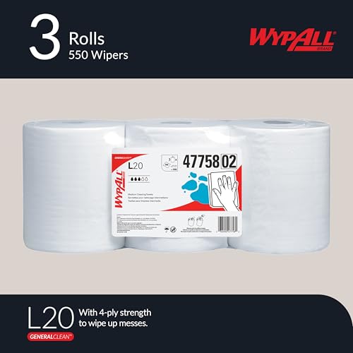 Image of WypAll GeneralClean L20 Medium Cleaning Towels, 3 x 550 Sheets (47758)