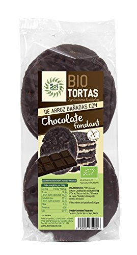 Solnatural 701308 Tortas De Arroz Chocolateßfondant Bio 100 G, Plástico
