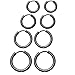 Produktbild 4 Paar Edelstahl Kleine Creolen für Männer oder Frauen, Knorpel Lip Piercing Nose Hoop Schwarz 8-14MM nützlich und praktisch