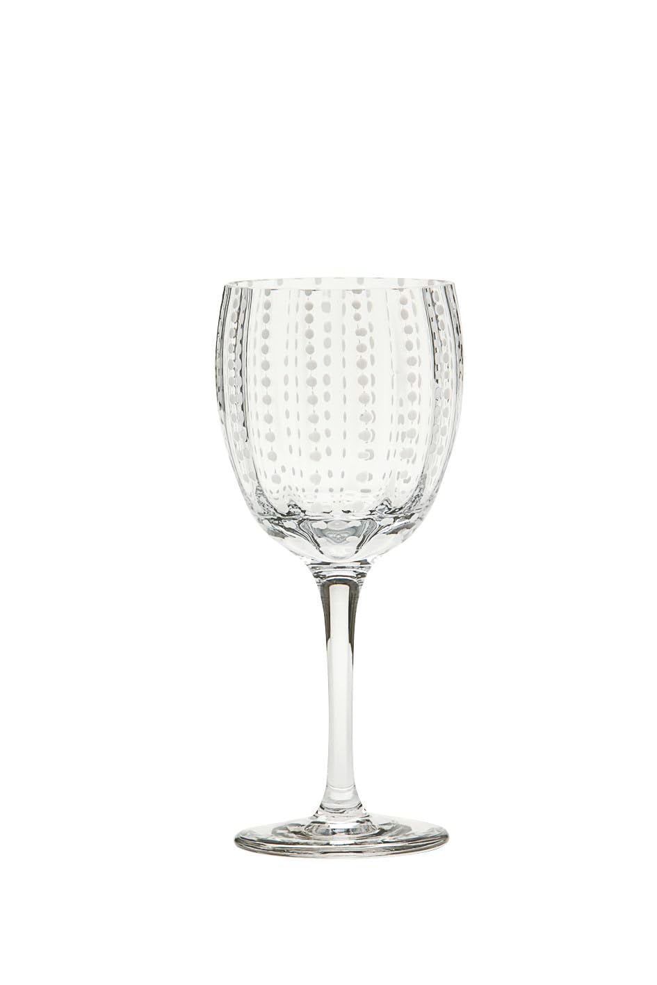 Verre à vin transparent de qualité supérieure par Zafferano en duo