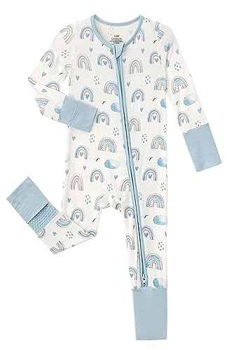 Image of SUZEL Baby Boys Girls Footless Pajamas - Viscose from Bamboo Zippy Pjs Sleep 'N Play - Infant One Piece Romper - 0-24 Months