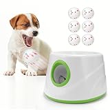 Automatic Dog Ball Launcher, Ball Thrower for Dogs - 6 Tennis Balls