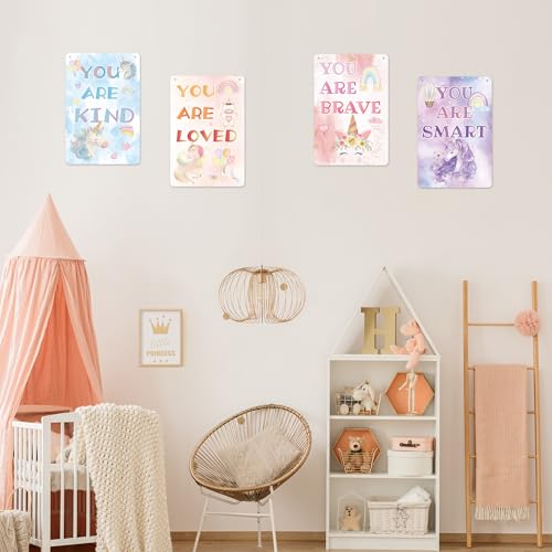 50% Off Unicorn Rainbow Inspirational Wall Decor for Girls Room - Image 5