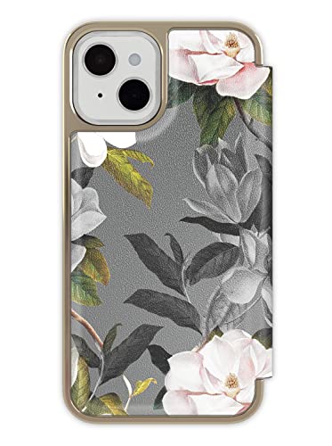 Ted Baker Opal Mirror Folio Case For Iphone 14 Plus Compactible With Magsafe - Grey #TOP3