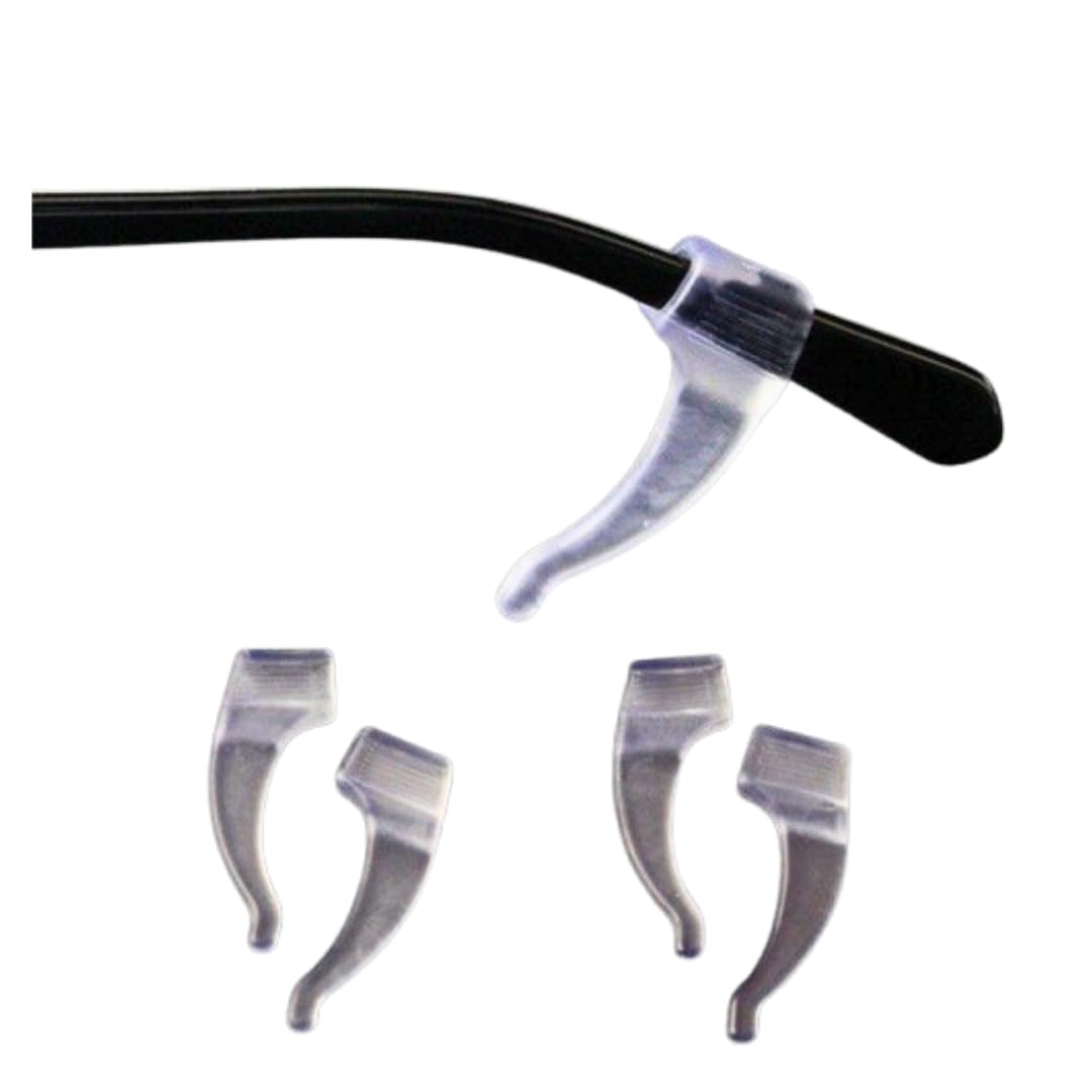 Pain free Anti-slip Eyeglass and specs Ear Grip Silicon Ear Hook Eye glass Ear hook Retainer for Sunglasses Frame Crystal clear transparent colour (Pair of 1)-image-39