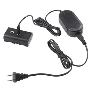 Fotga 102inch AC Power Adapter + NP-F Dummy Battery Replacement NP-F970 NP-F960 NP-F770/F550 to Power Video LED Light Camera Monitor Transmission YN300 II YN-600 W260 5080LED 5010LED 5012LED 5010A