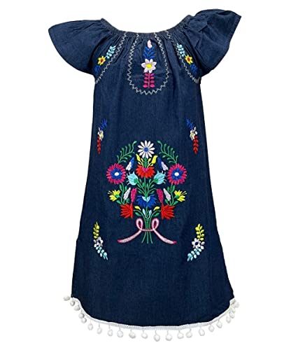 Infants and Little Girls Traditional Mexican Embroidered Cotton Dresses2