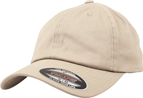 Flexfit (FLEYK) Flexfit Cotton Twill Dad Cap unisex, caqui, S/M (Talla fabricante: S/M)
