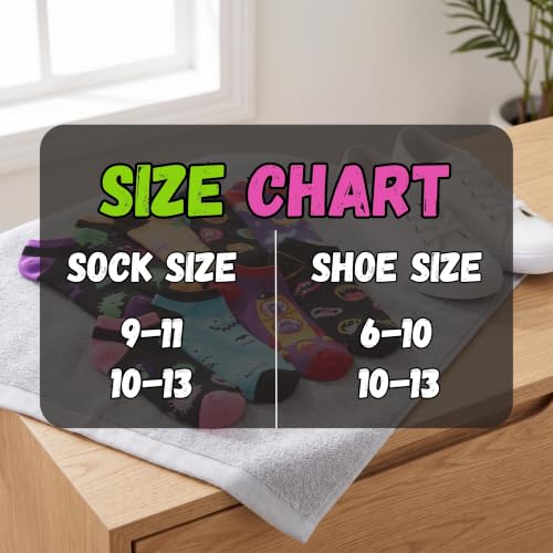 Image of Tipi Toe Women's 10 Pairs Lightweight Colorful Socks - Fun Low Cut Patterns for All-Day Comfort and Easy Everyday Style