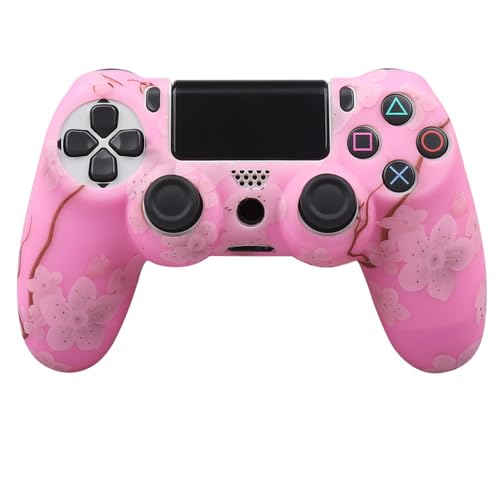 Image of RALAN Pink Controller Skins for PS4, Silicone Controller Cover Skin Protector Compatible with PS4 Slim /PS4 Pro Controller