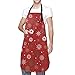 tuotaowenhua Grembiule da pesca regolabile con tasche Durevoli Ristorante Grembilli Neve Fiocchi di neve 9