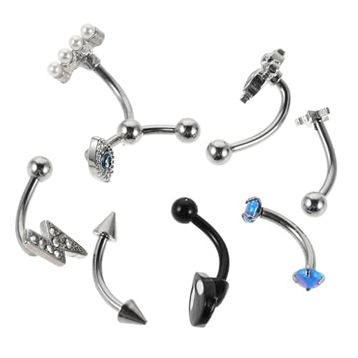 VALICLUD 8 Piezas Piercing de Ceja Vintage para Mujer Anillos de Acero Inoxidable Hipoalergénicos Diseño Steampunk y Joyería Facial Ligera y | Ya disponible en tu tienda friki favorita! En mundofriki.es!