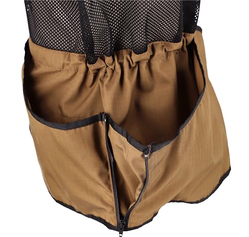 Dingo Gear Professionelle Weste für das Hundetraining, handgefertigt aus Ripstop und Mesh, viele funktionale Taschen, leicht, Farbe – Coyote Braun, Größe – XXL (S01498)