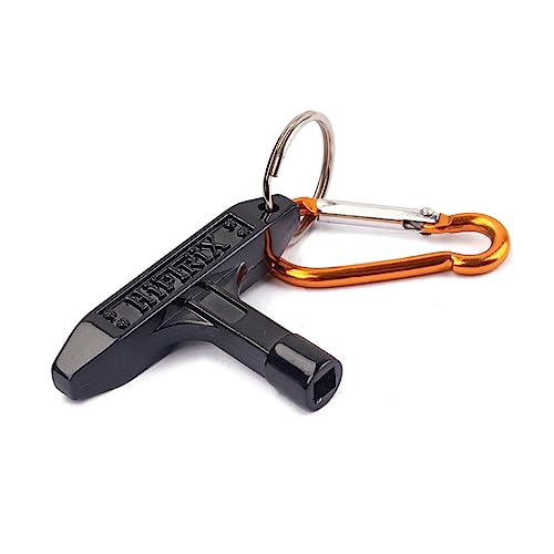 Abaodam Black Drum Key Professional Drum Tuning Tool Key Carabiner for Easy Adjustment
