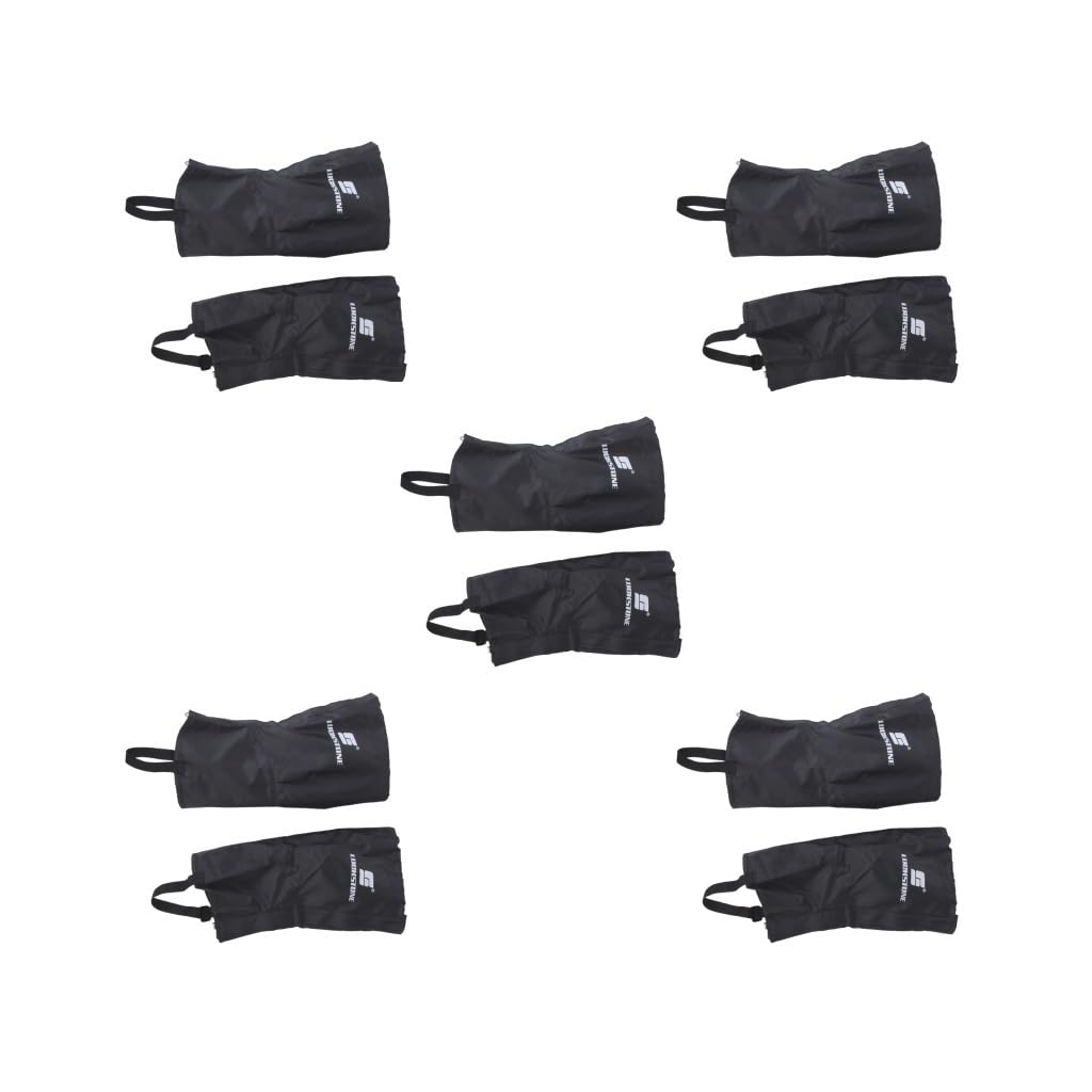 5 x 1 Paar schwarze wasserdichte Gamaschen für Wandern, Klettern, Schnee, Leggings – Größe S