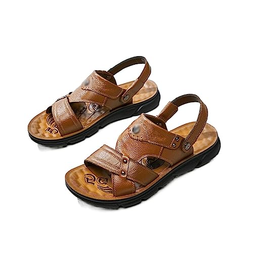 Brown Slippers Beach Sandals Men's Outdoor Mountaineering Soft Soles