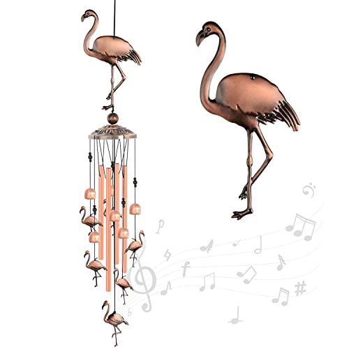 Wind Chimes Outdoor, Flamingo Wind Chimes, Bird Wind Chimes With S Hook For Outside, Relaxing Rich Sound, Memorial Windchimes Gifts For Mom, Great Gift For Home Patio Porch Garden Backyard Decor #TOP26