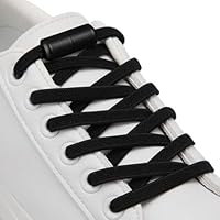 2 Pairs Elastic Shoe Laces,elastic lacesfor trainers adult smart buckle laces,no tie shoelaces adult,lacesno tie,kids shoelaces/Adults,shoelacestrainers,black elastic laces