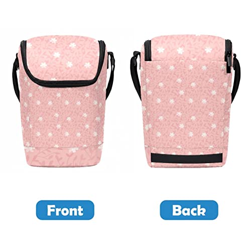 Lonchera con cremallera Little White Floral Willow para almuerzo 5