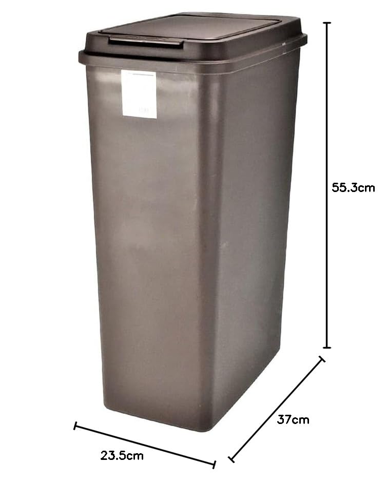 Amazon｜カインズ(CAINZ) ゴミ箱 35L ブラウン プッシュ式 分別 
