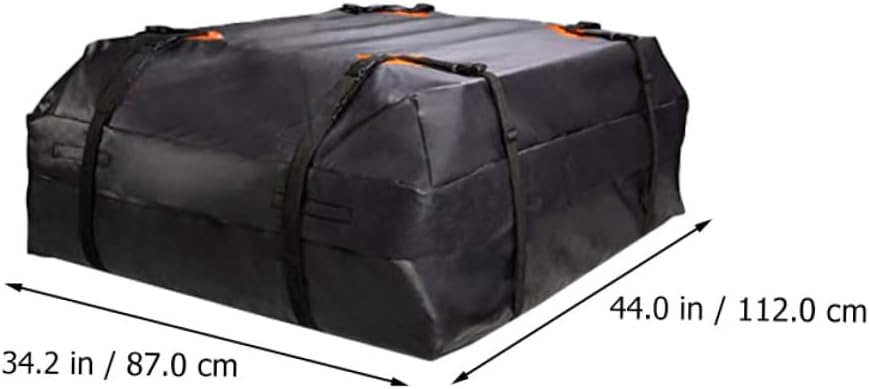 Car Roof Bag Oxford Cloth Large Rooftop Cargo Carrier with Anti-Slip Pad Foldable Vehicle Luggage Storage Pouch for Travel and Camping