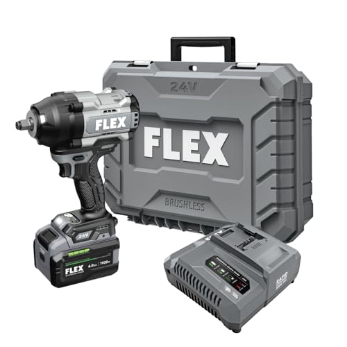 FLEX 24V Brushless Cordless 1/2-Inch 1,500 Ft-Lbs High-Torque Imp...