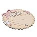 TTMerriwood Hello World Wooden Baby Birth Announcement Sign, Pink Floral Newborn Name Date Time Weight Length Board, Baby Girl Nursery Decor Photo Prop Keepsake (Light Pink)
