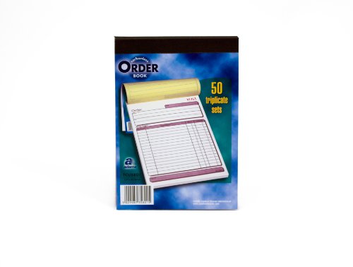 Livre Triplicate Ordre carnet autocopiant trois exemplaires pour factures et reçus