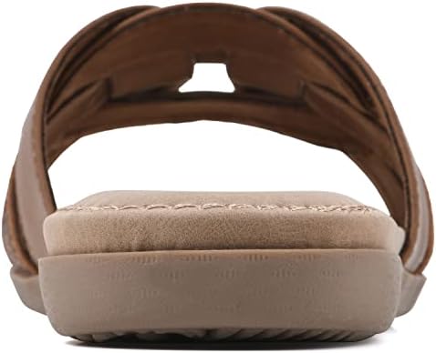 CLIFFS BY WHITE MOUNTAIN Women's Fredie Sandal, Tan/Multi/Burnished/Smooth, 7 M | Image 4