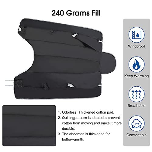 Image of 1200D Winter Horse Blanket for Real Horses | Medium Weight Turnout Blanket for All Seasons | 220g | Sizes 72 inch 78 inch 81 inch (Navy Blue, 72 in)
