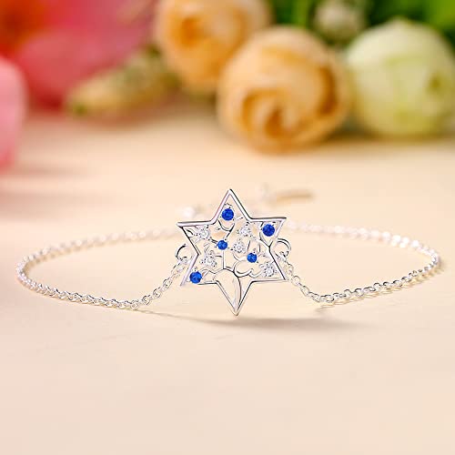 925 Sterling Silver Magen Star Of David Tree Life Pendant Necklace - Israel Hebrew Judaica Jewish Jewelry Gifts for Bat Mitzvah, Hannukkah, Birthday, Mom, Daughter, Her, Women Teens Girls3