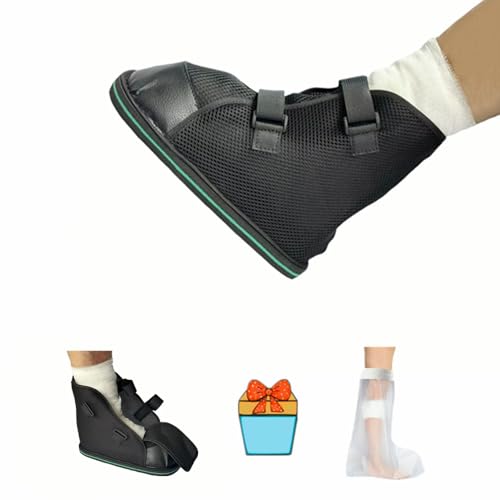 Aylashine Post-op Shoe, Medical Boot, Adjustable Walking Shoe with Magic Sticks, Recovery Shoe for