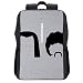 Produktbild Pulp Fiction Haar-Silhouetten minimaler Rucksack Tagesrucksack Büchertasche Laptop Schultasche mit USB-Ladeanschluss