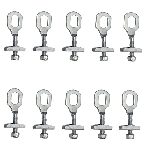 wangsheng 10 Pièces Tendeur de Chaine Adulte Tendeur de Chaîne Vélo Roue à Chaîne avec Vis Chaîne de Vélo for Vélo Pliable pour Ajuster Empêcher la Chaîne de Tomber Cover