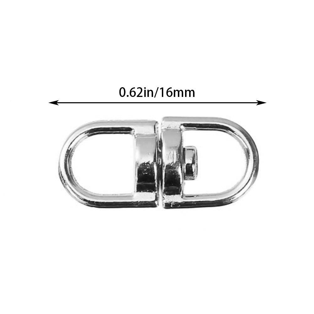 PolkaHome Kreeft Gesp Sleutelhangers 100 Delige Set 50 Karabijnhaken Sleutelringen Voor Sieraden Maken Diy Lanyards Knutselen Zilver 1522294018