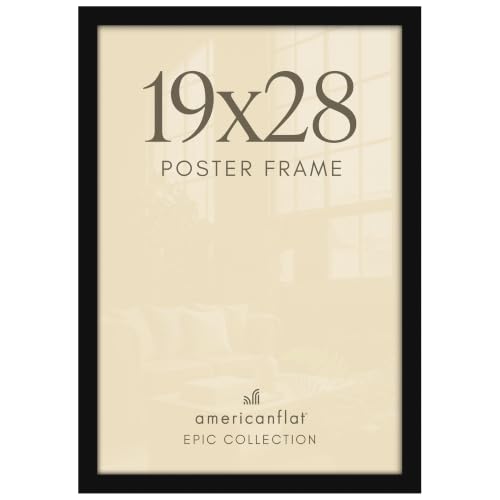 Image of Americanflat 19x28 Poster Frame - Engineered Wood - Black