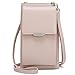 Produktbild ZhengYue Frauen Brieftasche Cross-Body Tasche Leder Geldbörse Handy Mini-Tasche Kartenhalter Schulter Brieftasche Tasche Pink