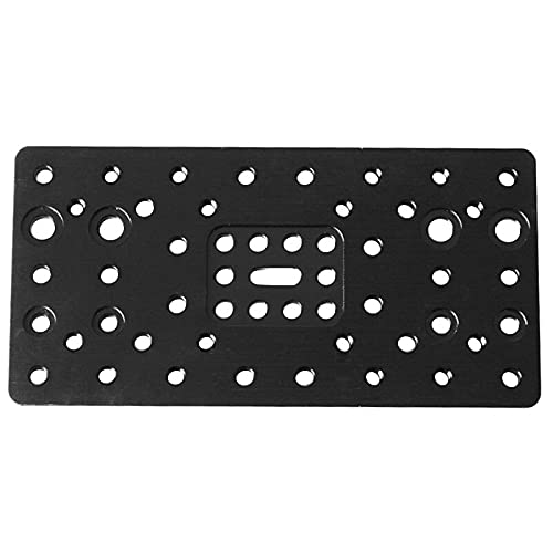 Lysee 3D Printer Parts & Accessories - 1pcs Aluminum Alloy Gantry Plate - Double Wide for CNC Machine Parts Accessory - (Color: Black)