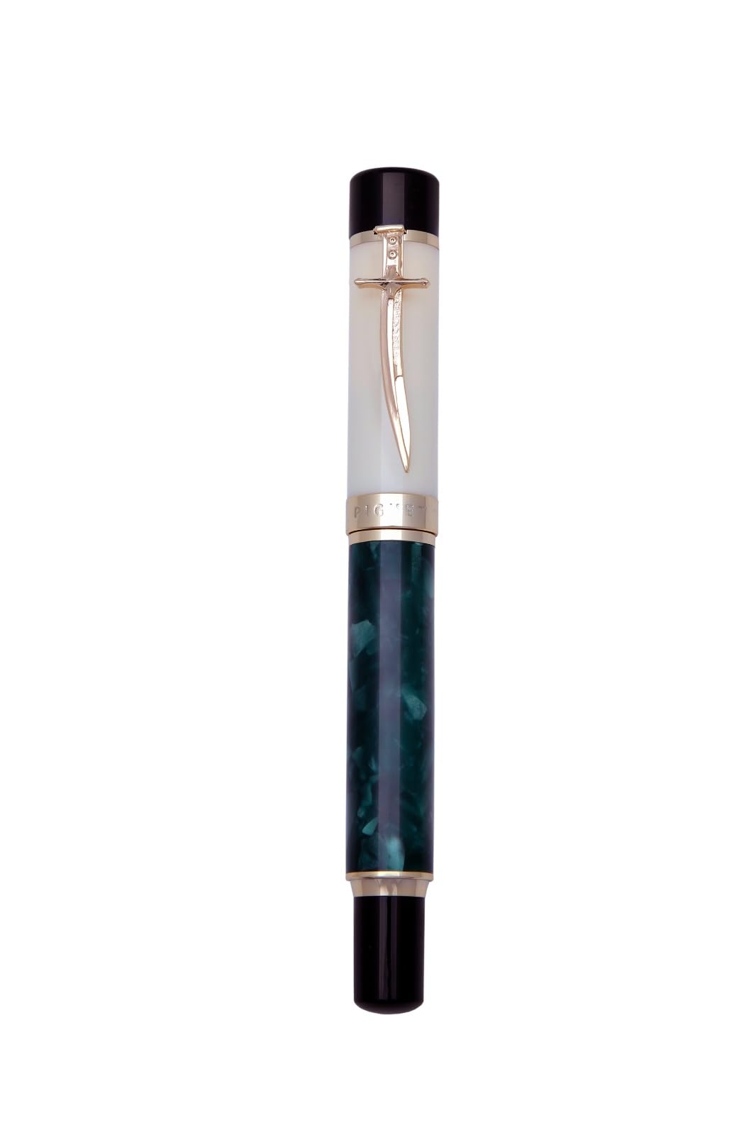 Piguet Genève – Luksusowe i ergonomiczne pióro 2w1 – wieczne i żelowe – Seria Al-Ardah – Niemiecka stalówka M, złote wykończenia – W eleganckim pudełku z uniwersalnym wkładem i konwerterem