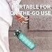 Trinkflasche 500ml, Wasserflasche mit Filte, Sport Trinkflaschen Kohlensäure Geeignet,mit Zeitmarkierungen, Auslaufsicher für Picknick, Schule, Junge, Mädchen, Büro