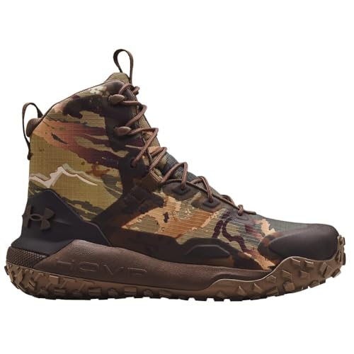 Under Armour Whitetail HOVR Dawn Waterproof Unisex Boots UA Forest All-Season Camo/Maverick Brown 3023105-9012