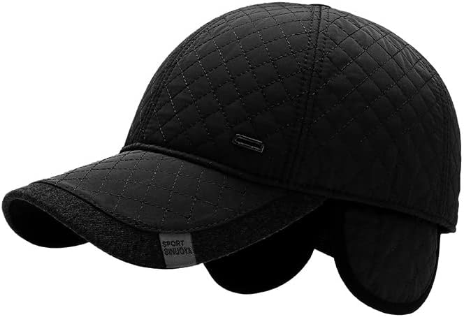 FASHIXD Winter Baseball Cap Men's Winter Hats with Earflaps Cold Weather Caps Adjustable - Image 2