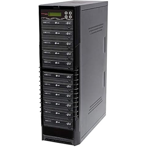 BestDuplicator BD-LG-10T 10 Target 24x SATA DVD Duplicator with Built-in LG Burner (1 to 10) Cover