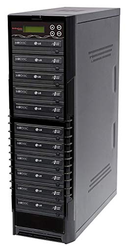 BestDuplicator BD-LG-10T 10 Target 24x SATA DVD Duplicator with Built-in LG Burner (1 to 10)