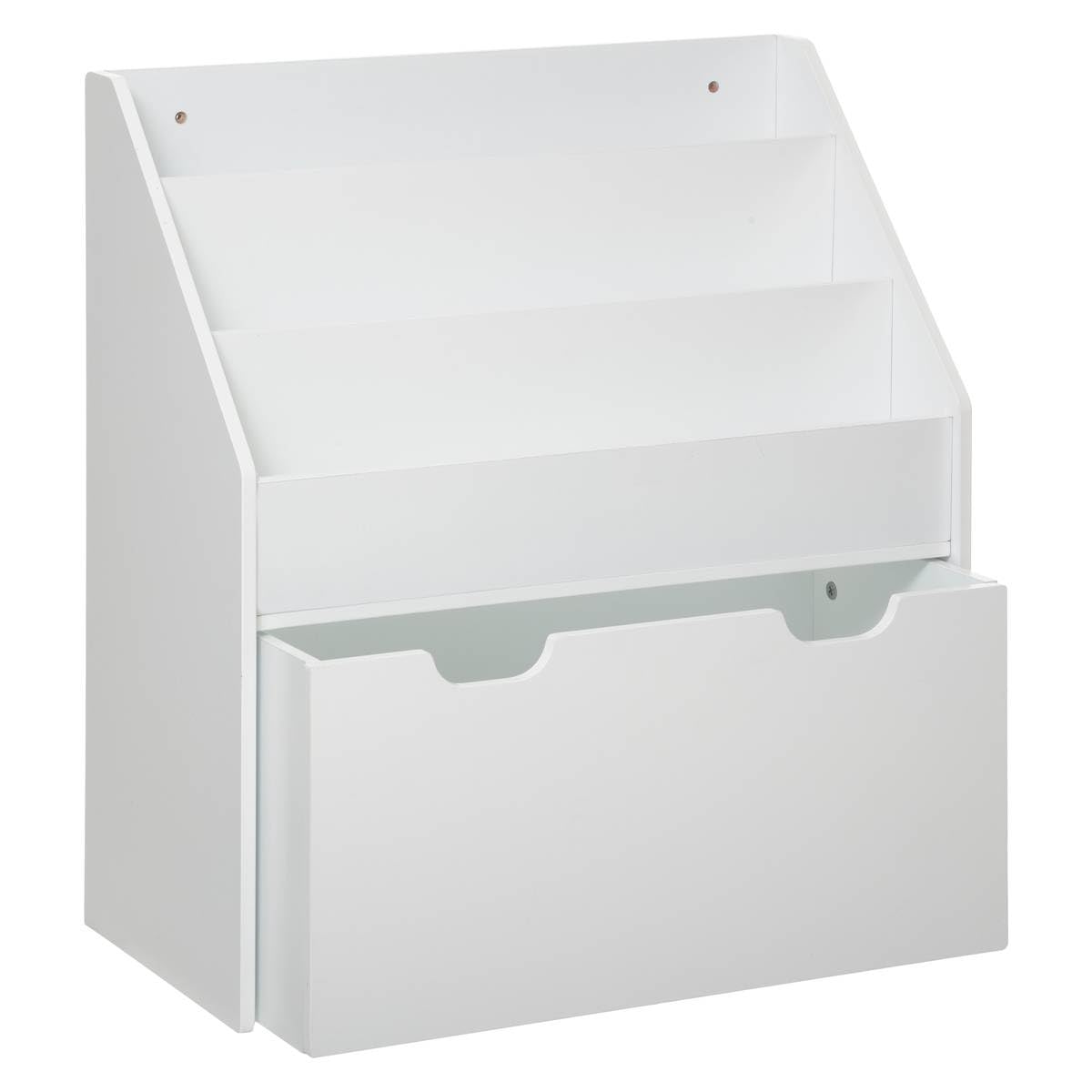 Atmosphera - Bibliothèque Enfant - bac à roulettes - Blanc H70 cm