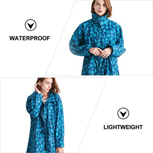 BESPORTBLE Capa de Chuva Feminina Com Capuz E Bolsa de Armazenamento Capa de Chuva Poncho Impermeáve