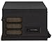 Crosley CR7021A-BK Rochester Entertainment Center with Bluetooth, AM/FM Radio, CD Player, Cassette Deck, and Aux-in, Black