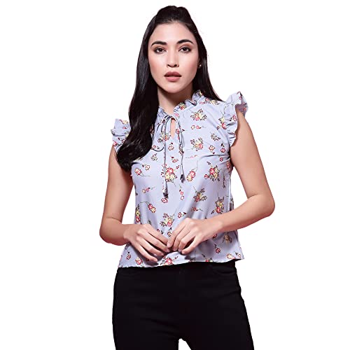 Image of OOMPH! Women's Crepe Floral Relaxed Fit Shirt