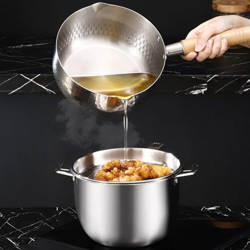 Contenedor de grasa de cocina de gran capacidad 2L para repostería y freír 6