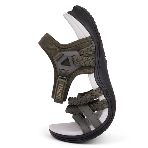 Image of UBFEN Womens Hiking Comfortable Sport Sandals Outdoor Walking | Casual Lightweight Water Sandals with Adjustable Straps Arch Support for All-day Wear, Beach, Vacation, Adventure, Camping